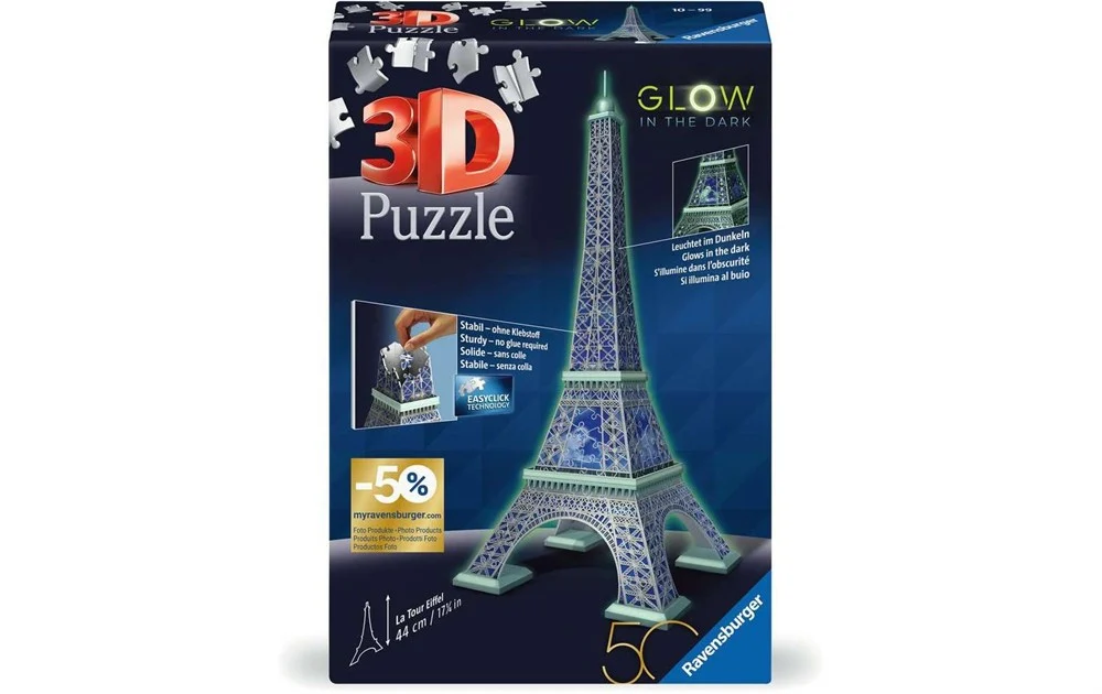 3D Puzzle Eiffelturm - 50 Jahre blaues Dreieck