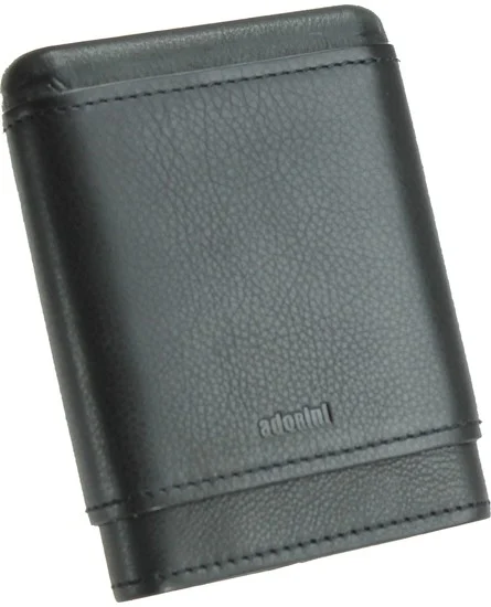 Adorini Zigarrenetui Leder Schwarz für 3-5 Zigarren (6914-4149)