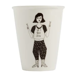 Becher helen b „Yes You Can“ | Design mit Illustrationen von Helen Blanchaert