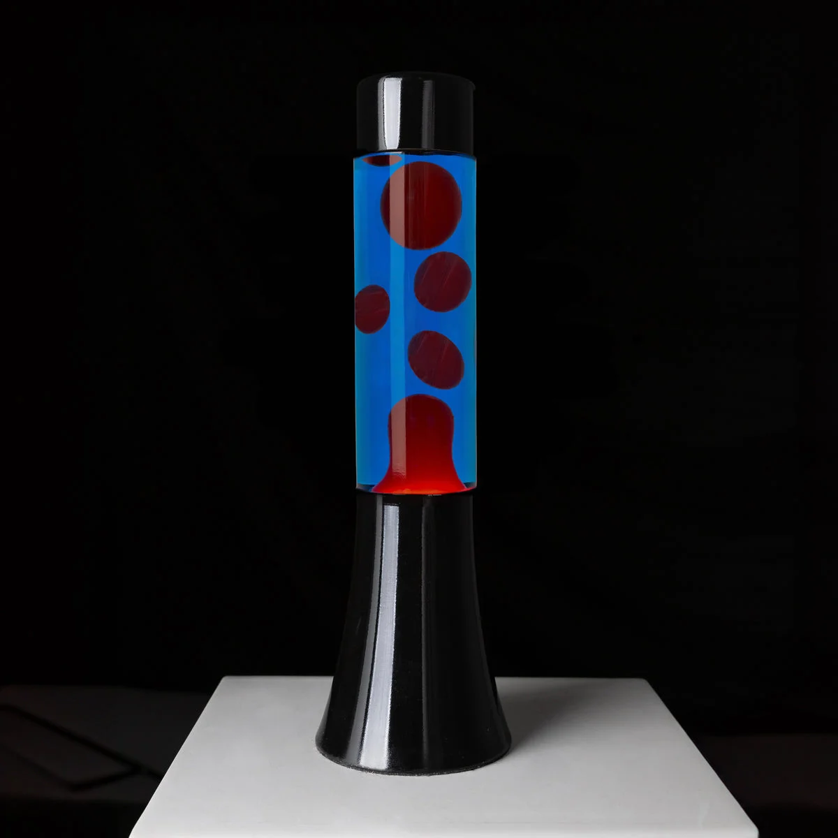 Lava Lampe Fisura "Mini" | Red & Blue | Nostalgisches Retro-Feeling