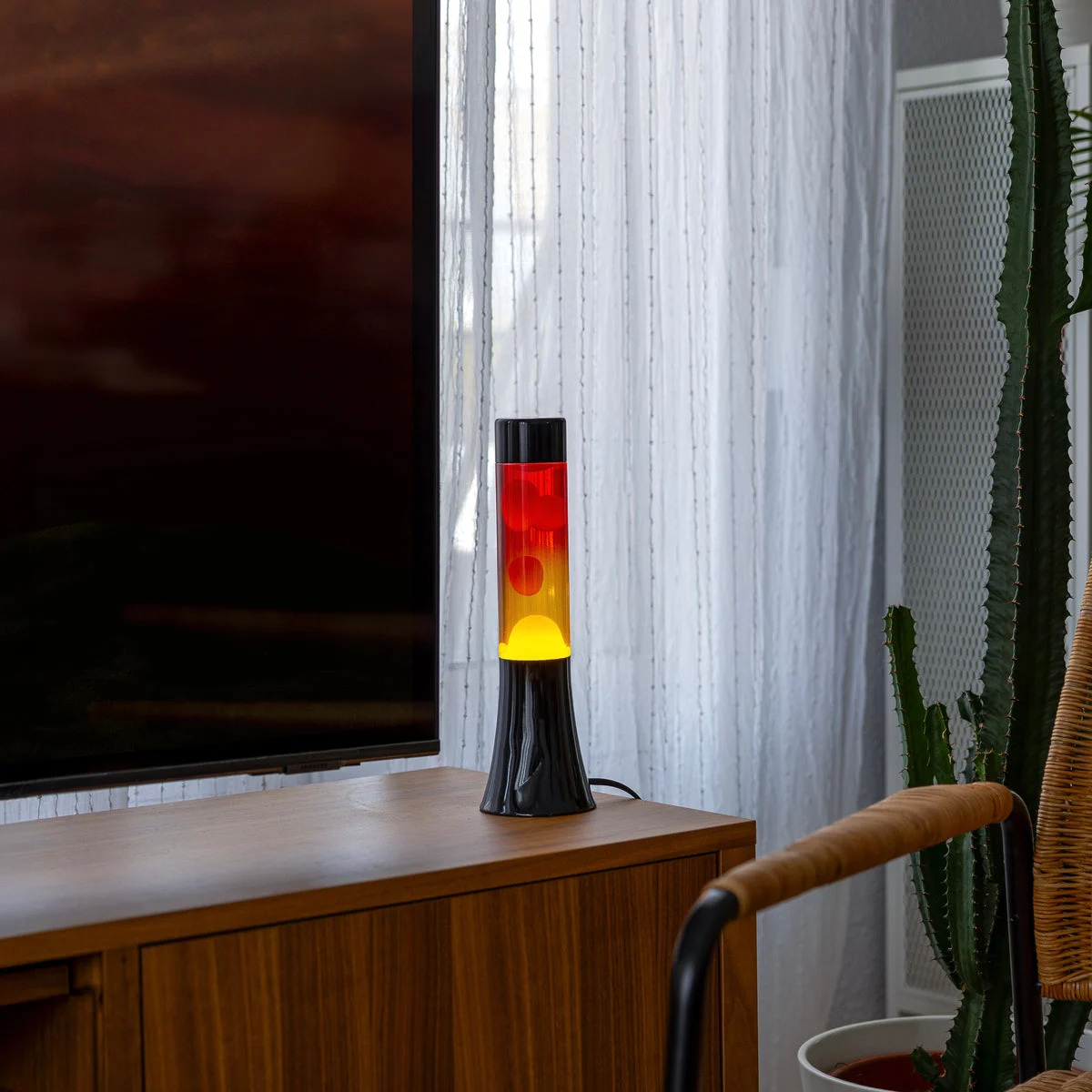 Lava Lampe Fisura "Mini" | Red & Yellow Gradient | Beruhigend & Dekorativ