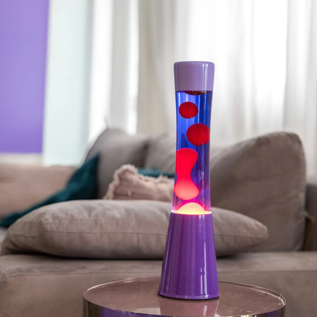 Lava Lampe Fisura "Tower" | Gradient Purple | Farbspiel & Nostalgie