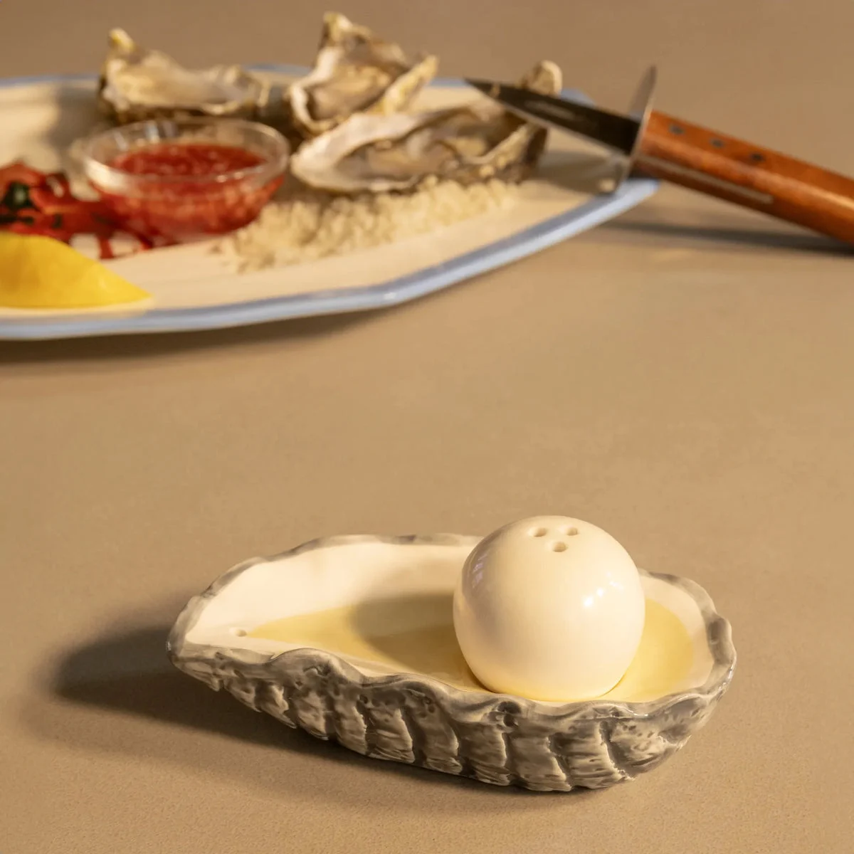 Salz- & Pfefferstreuer „Oyster“ | Salziges mit Meeres-Flair | &Klevering