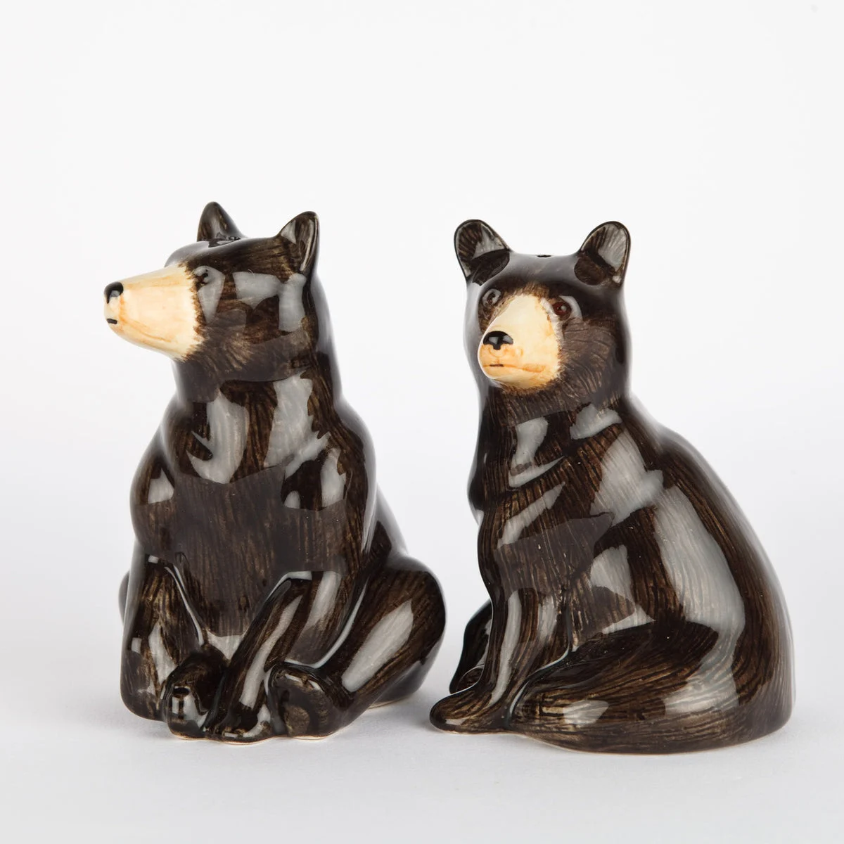 Salz- & Pfefferstreuer Quail “Black Bear” | Keramikset mit Bärenfigur
