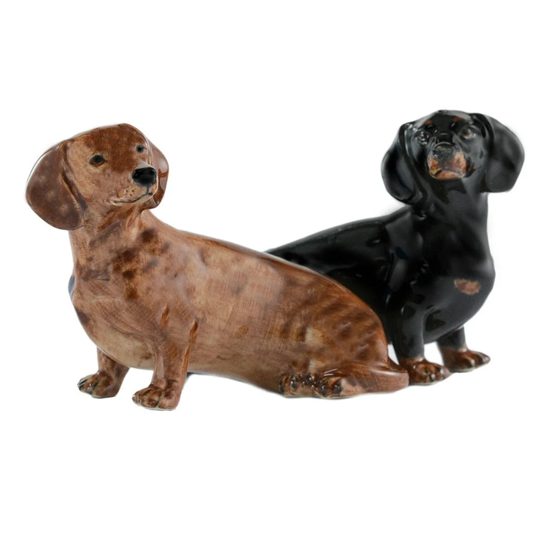 Salz- & Pfefferstreuer Quail Ceramics "Dachshund" | Hundeliebhaber-Edition